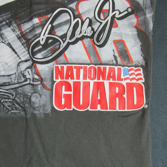 Chase Authentics T Shirt Mens Large Gray Dale Jr NASCAR National Guard Crew Tee - Picture 4 of 11